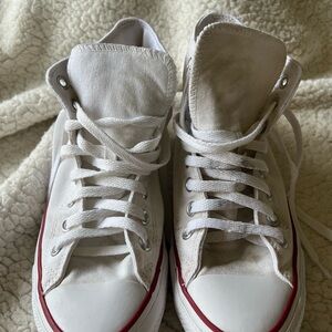 Converse White High-Top Sneakers